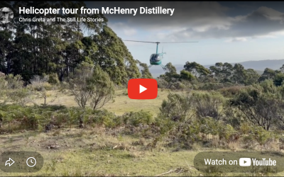 What do you do when a helicopter lands in your yard? Offer them a dram of McHenry Whisky!